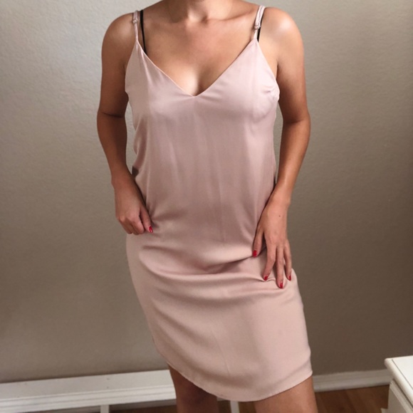 forever 21 pink satin dress